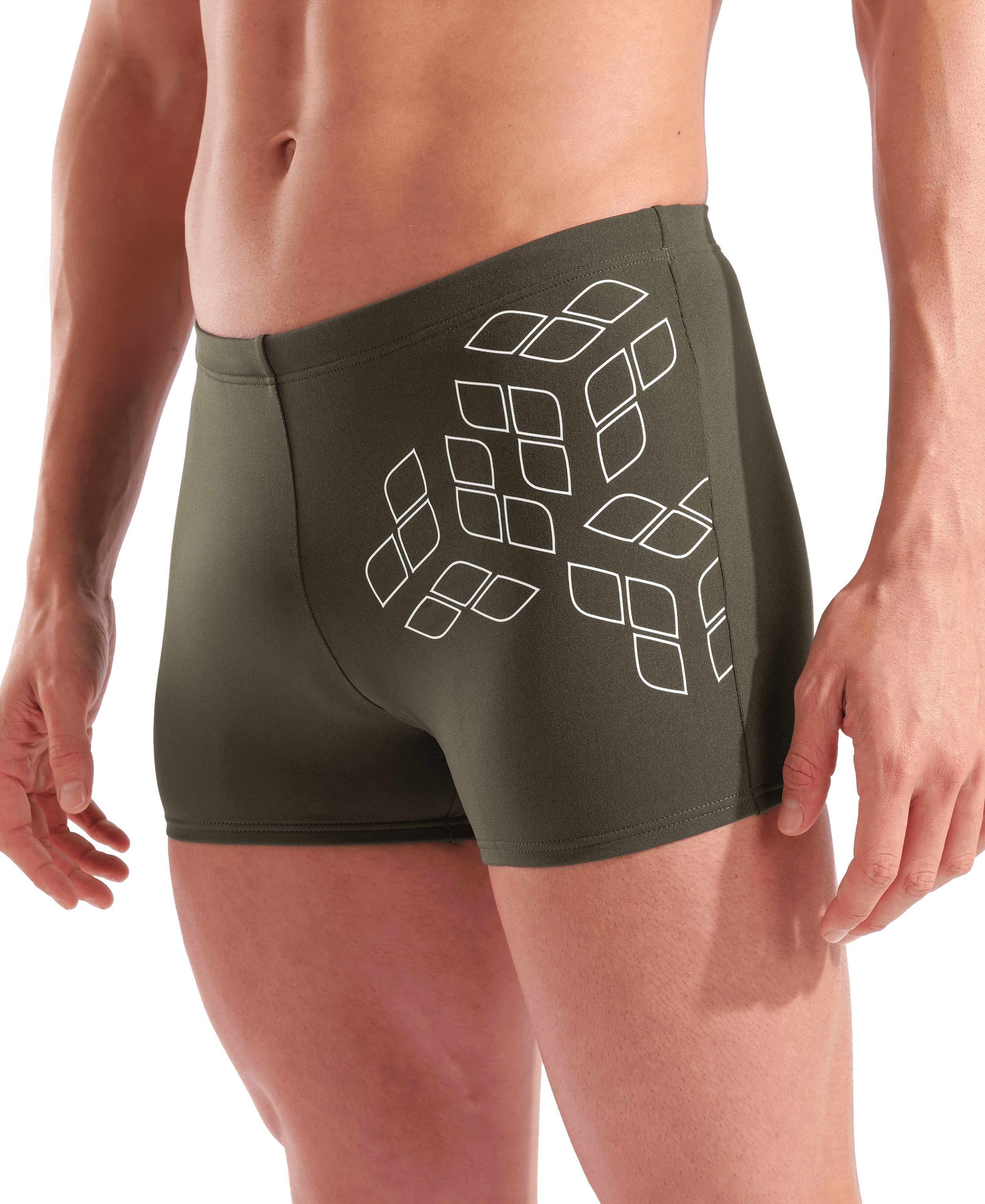 Kikko Graphic Swim Short miesten uimahousut, vihreä
