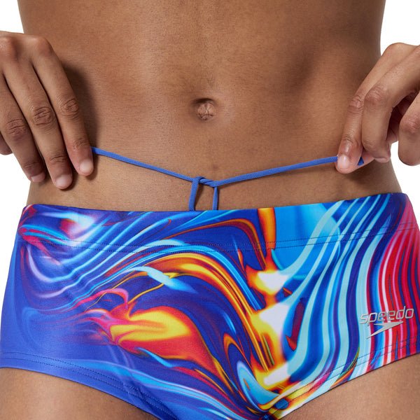 13.5cm Club Training Placement Brief miesten uimahousut, sininen - värikäs - Speedo