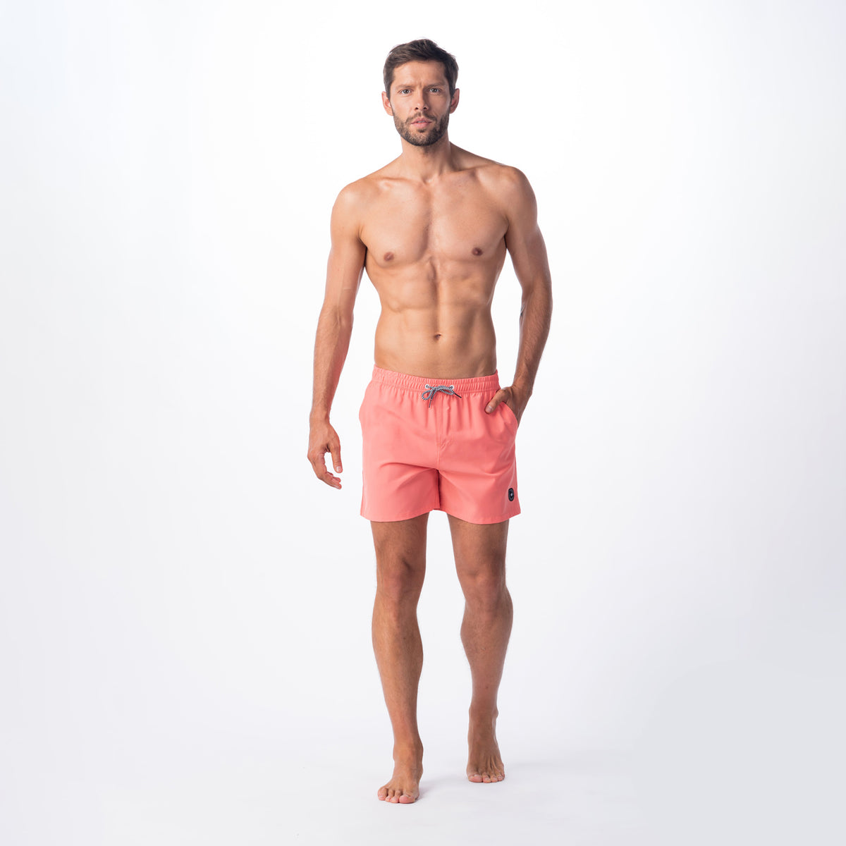 Degras miesten uimashortsit, lohenpunainen