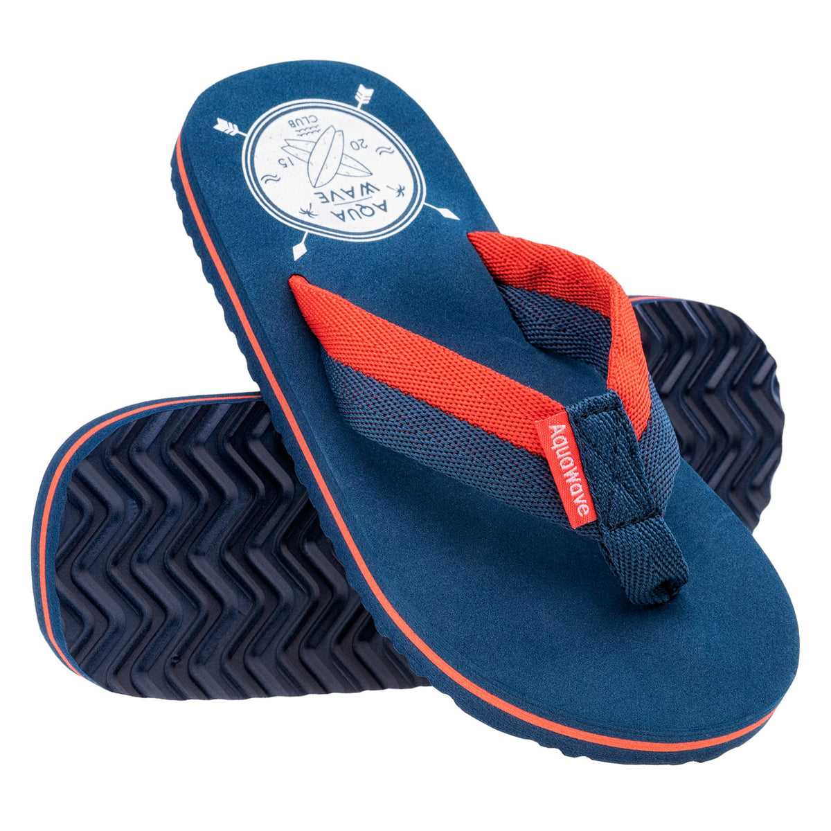Aquatro lasten varvassandaalit, merensininen-tulipunainen
