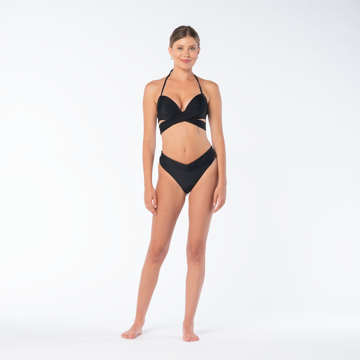 Alcantara naisten bikiniyläosa, musta