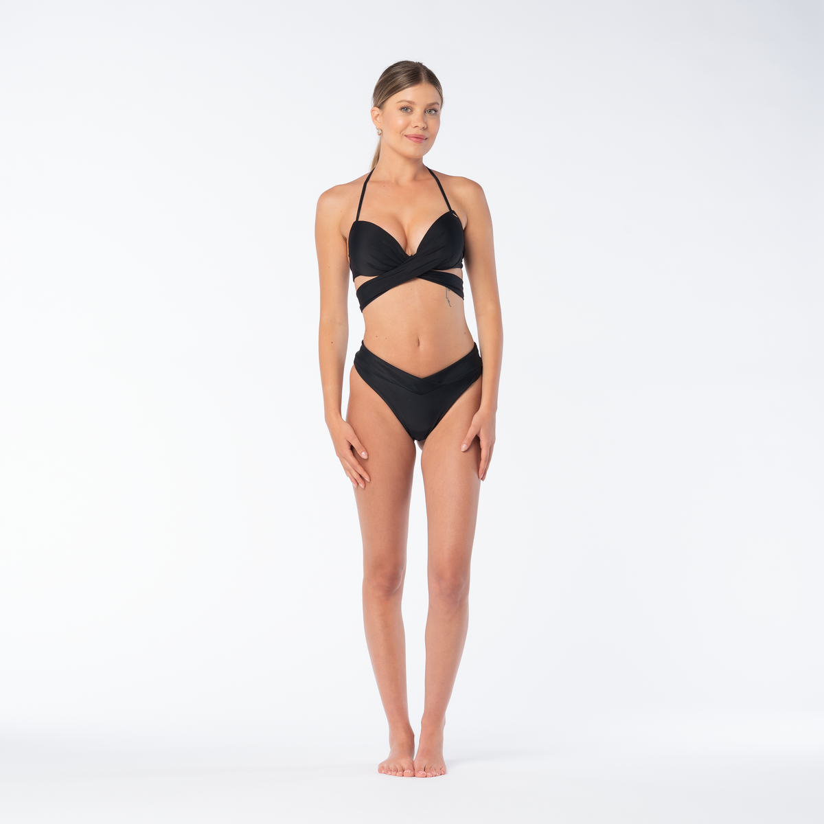 Alcantara naisten bikiniyläosa, musta