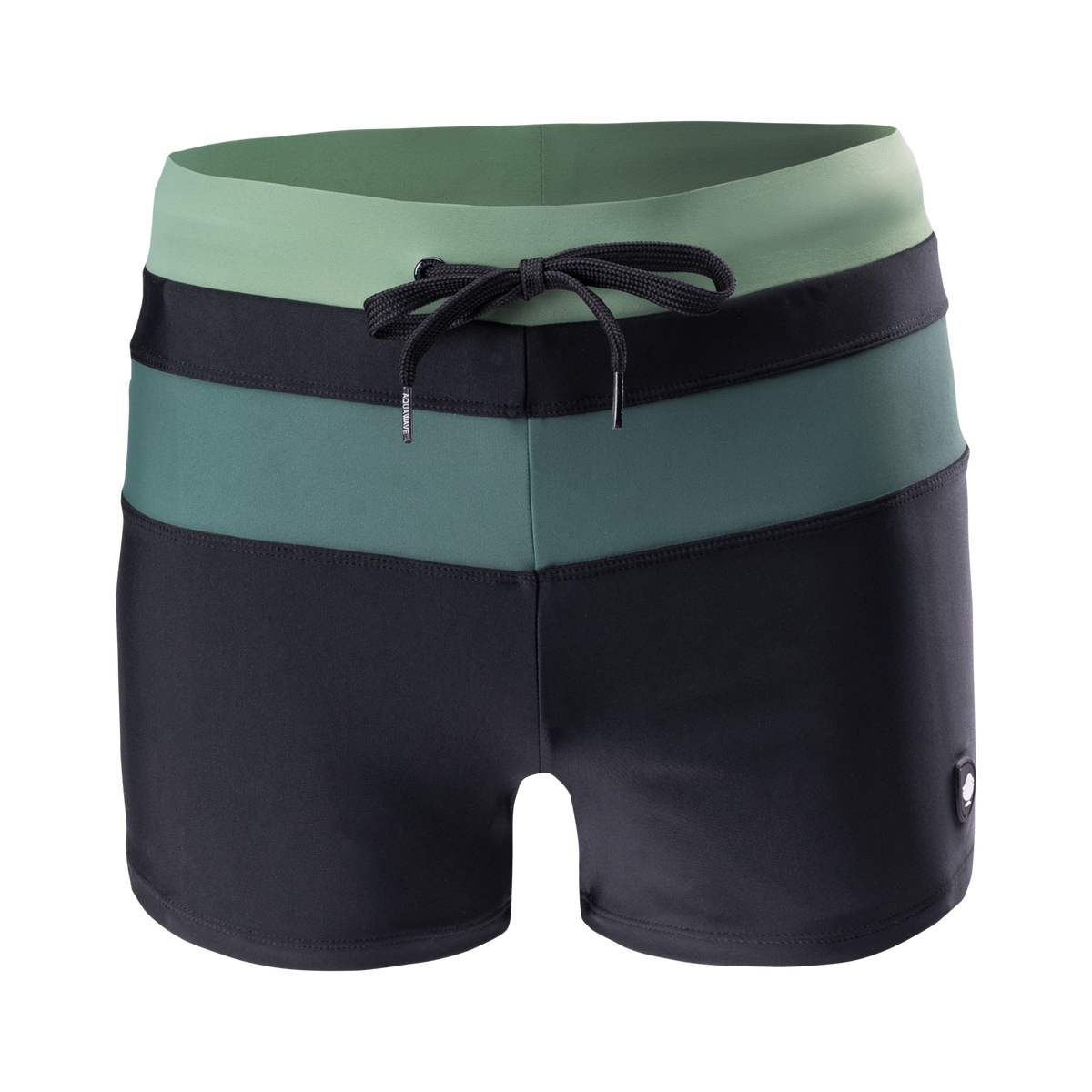 Tahu miesten boxer-uimahousut, musta-vihreä
