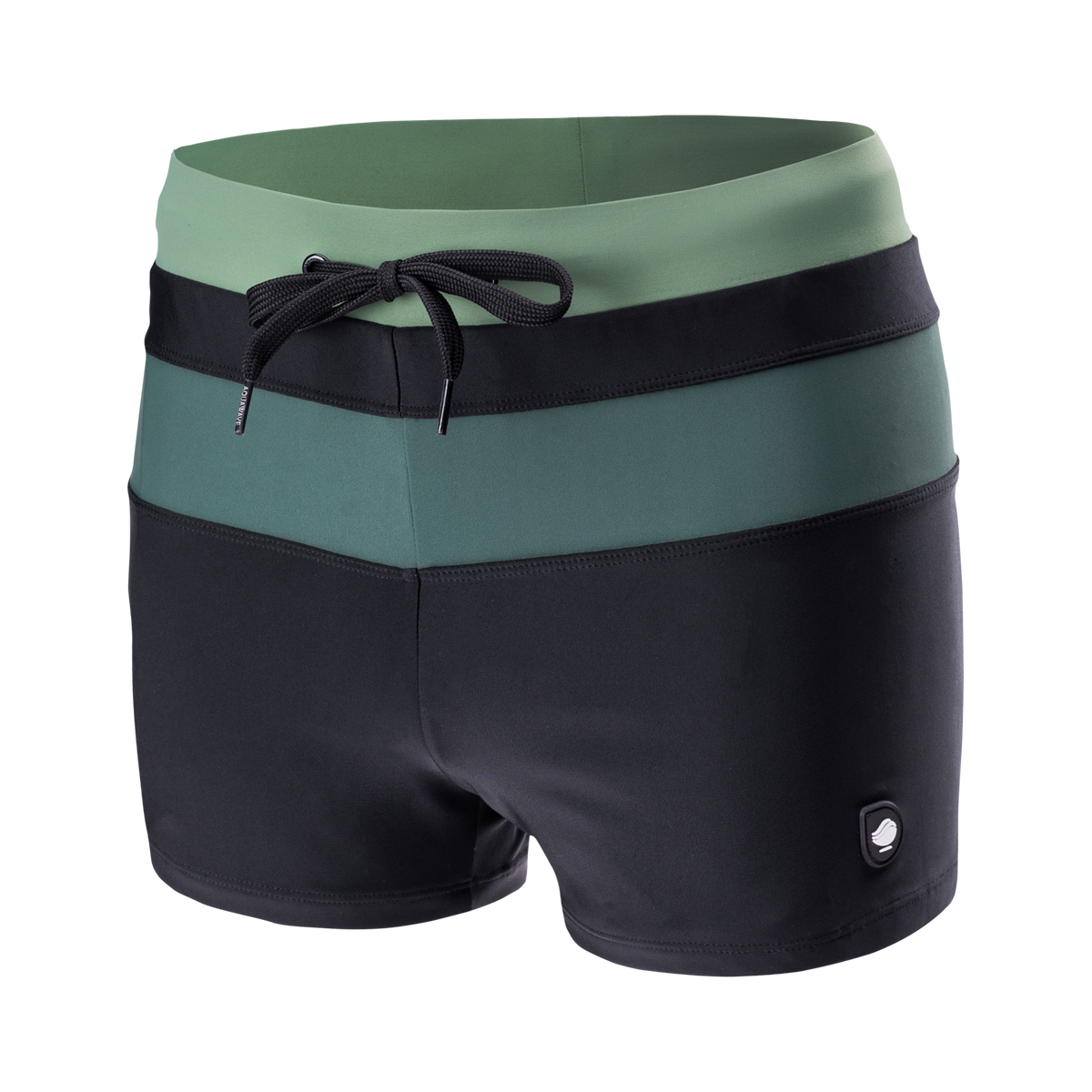 Tahu miesten boxer-uimahousut, musta-vihreä