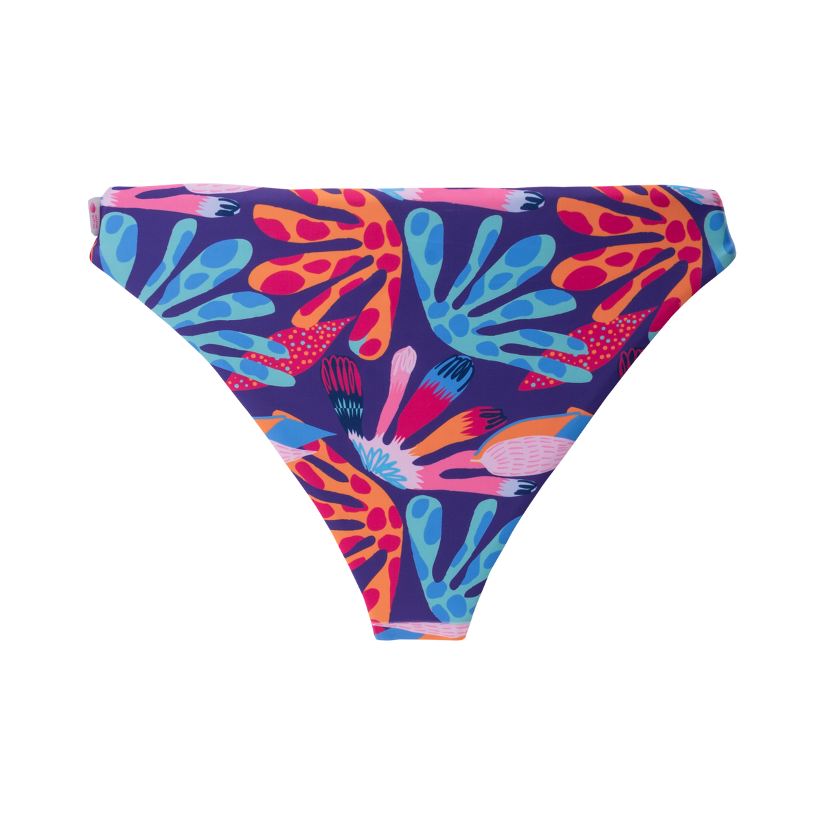 Anana tyttöjen bikinialaosa, violetti kukkakuosi