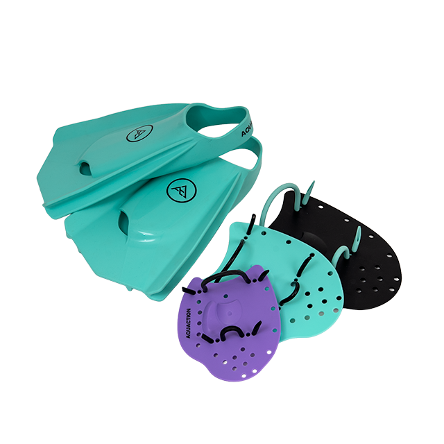 Aquaction must haves tuotepaketti - Aquafin uimaräpylät & Aqua Paddle lättärit