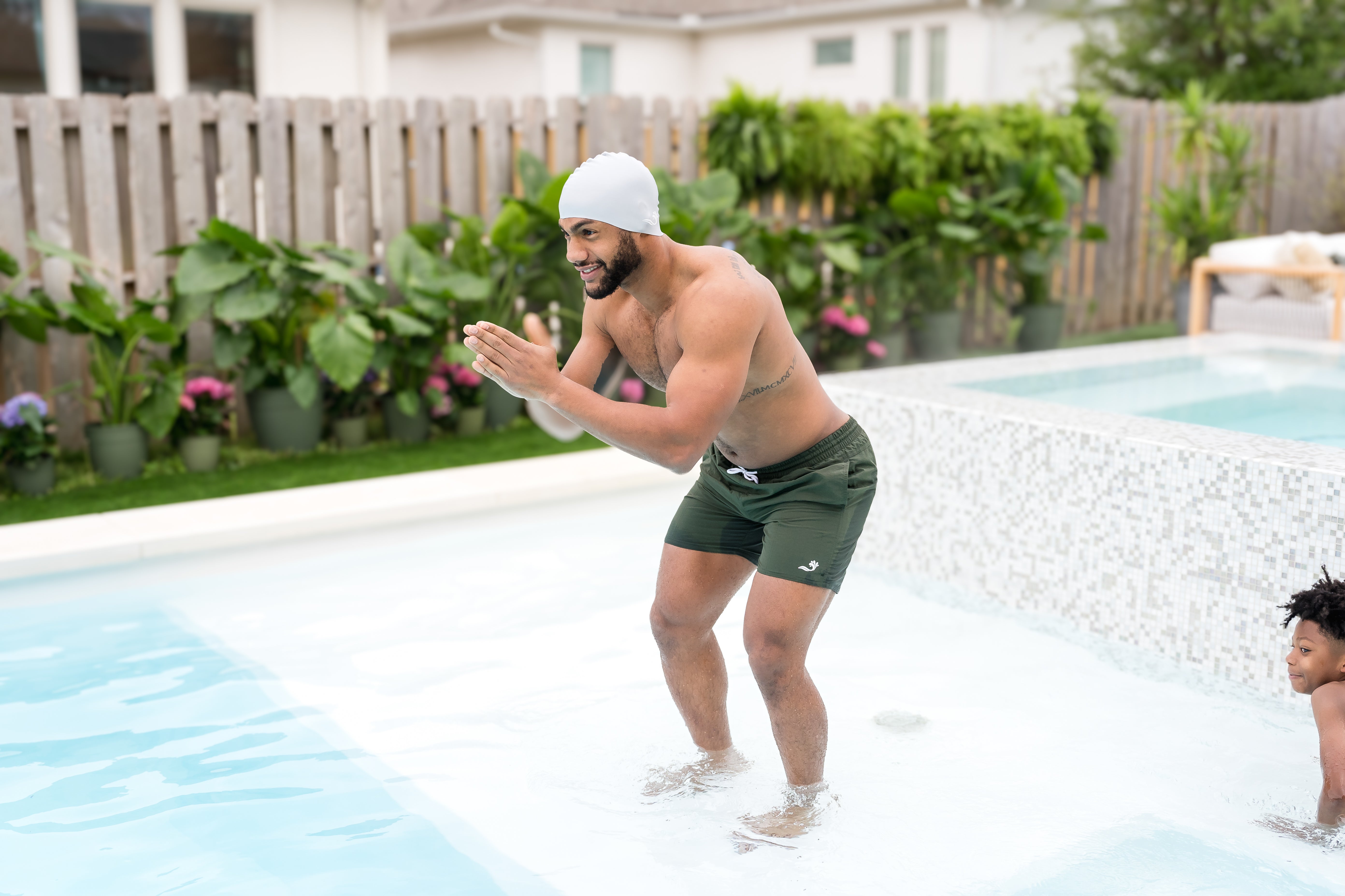 Splash Swim Shorts miesten uimahousut, tummanvihreä