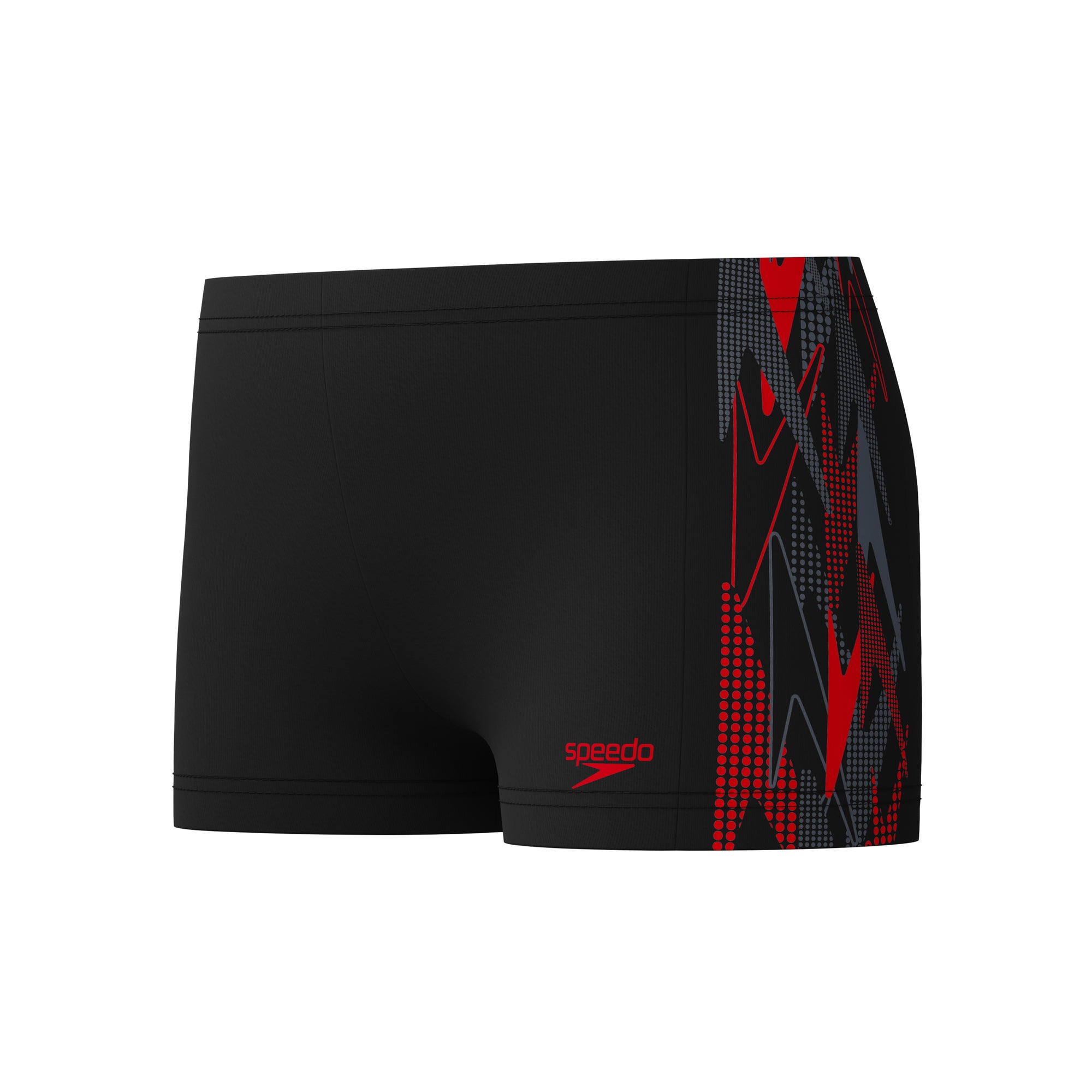 Placement Aquashort Poikien Uimahousut, musta-punainen