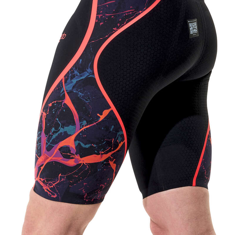 Fastskin LZR Pure Intent 2.0 Printed Jammer miesten kilpapuku, musta-oranssi