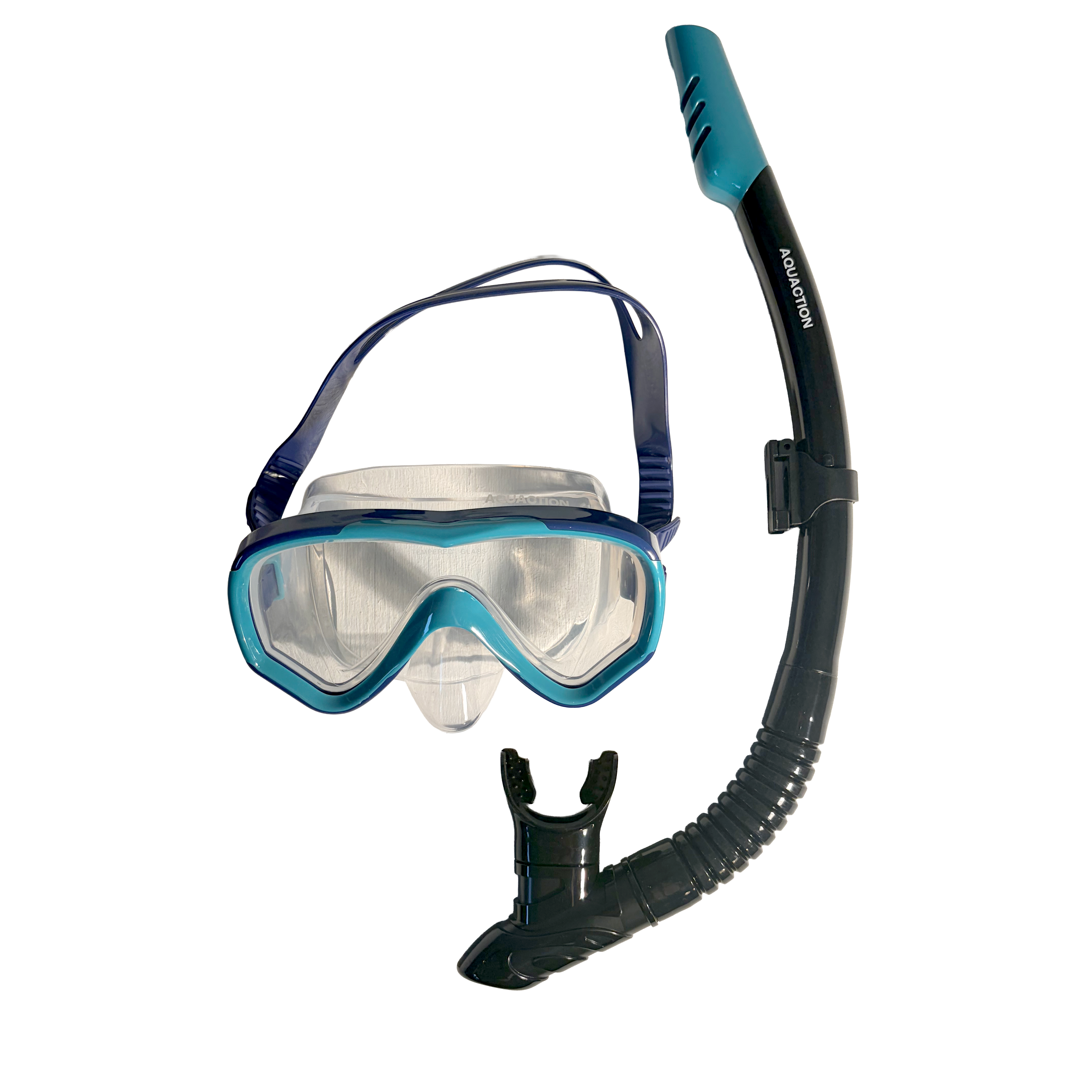 Aquadive aikuisten snorkkelisetti, navy-vihreä