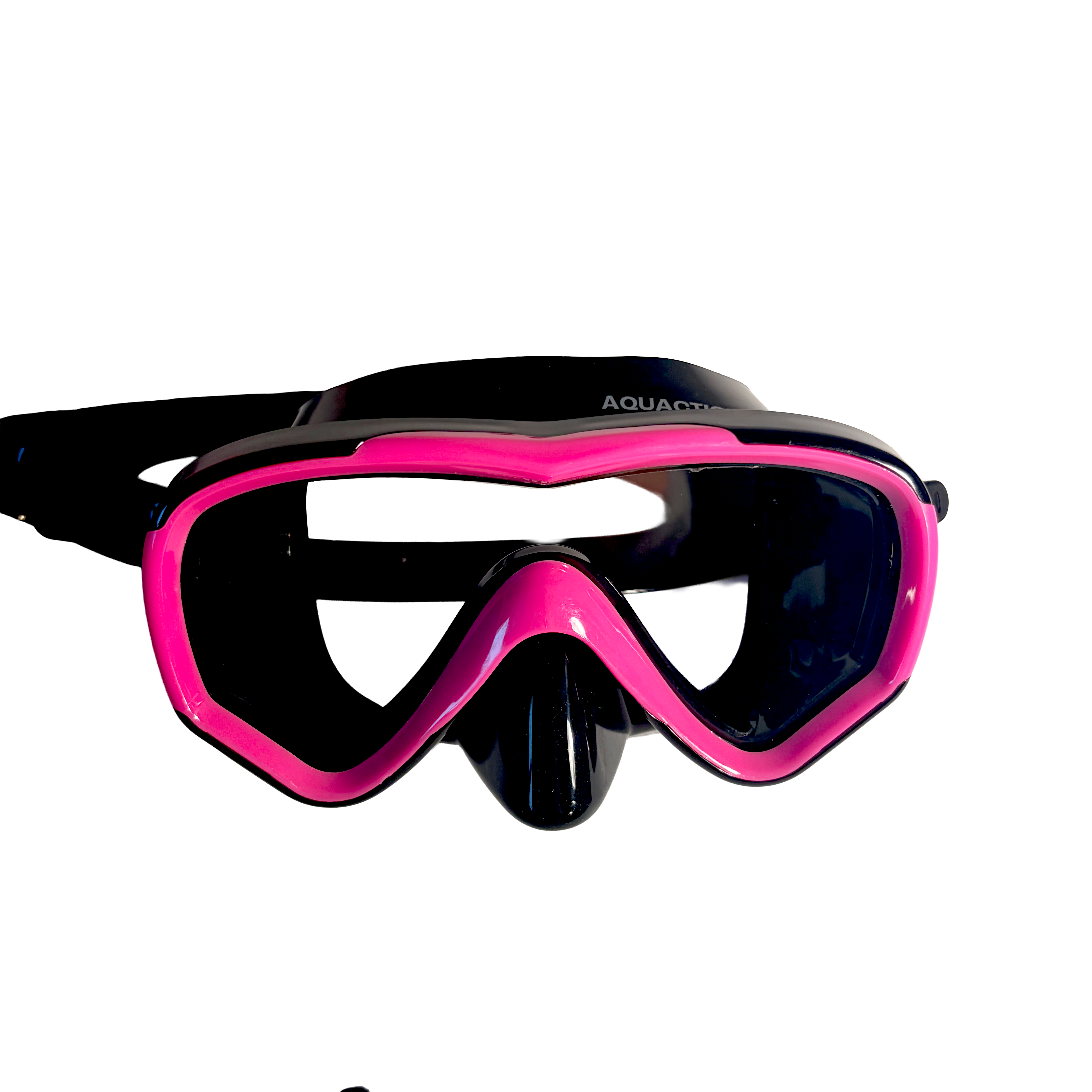 Aquadive aikuisten snorkkelisetti, musta-pinkki