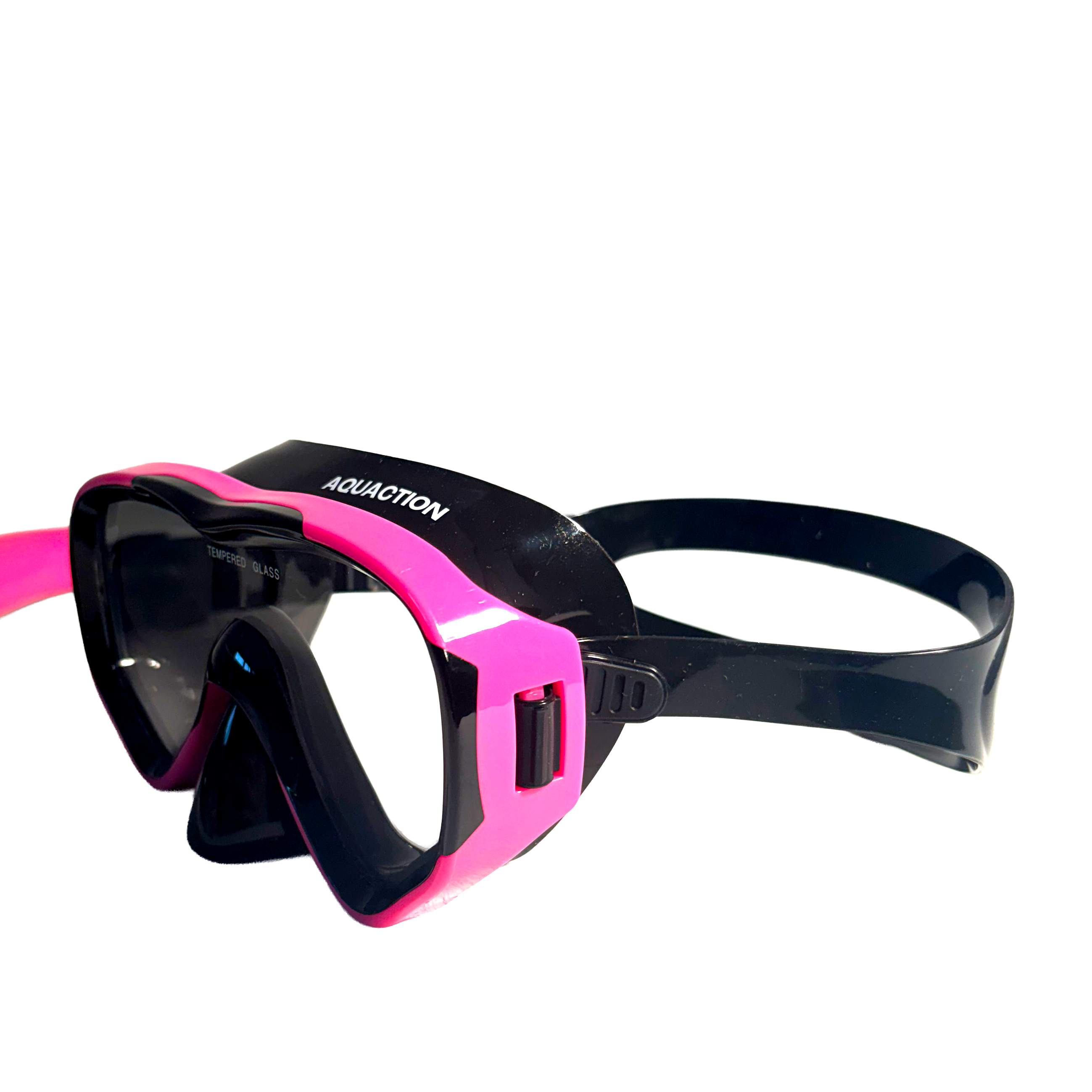 Aquadive Jr lasten snorkkelisetti, musta-pinkki