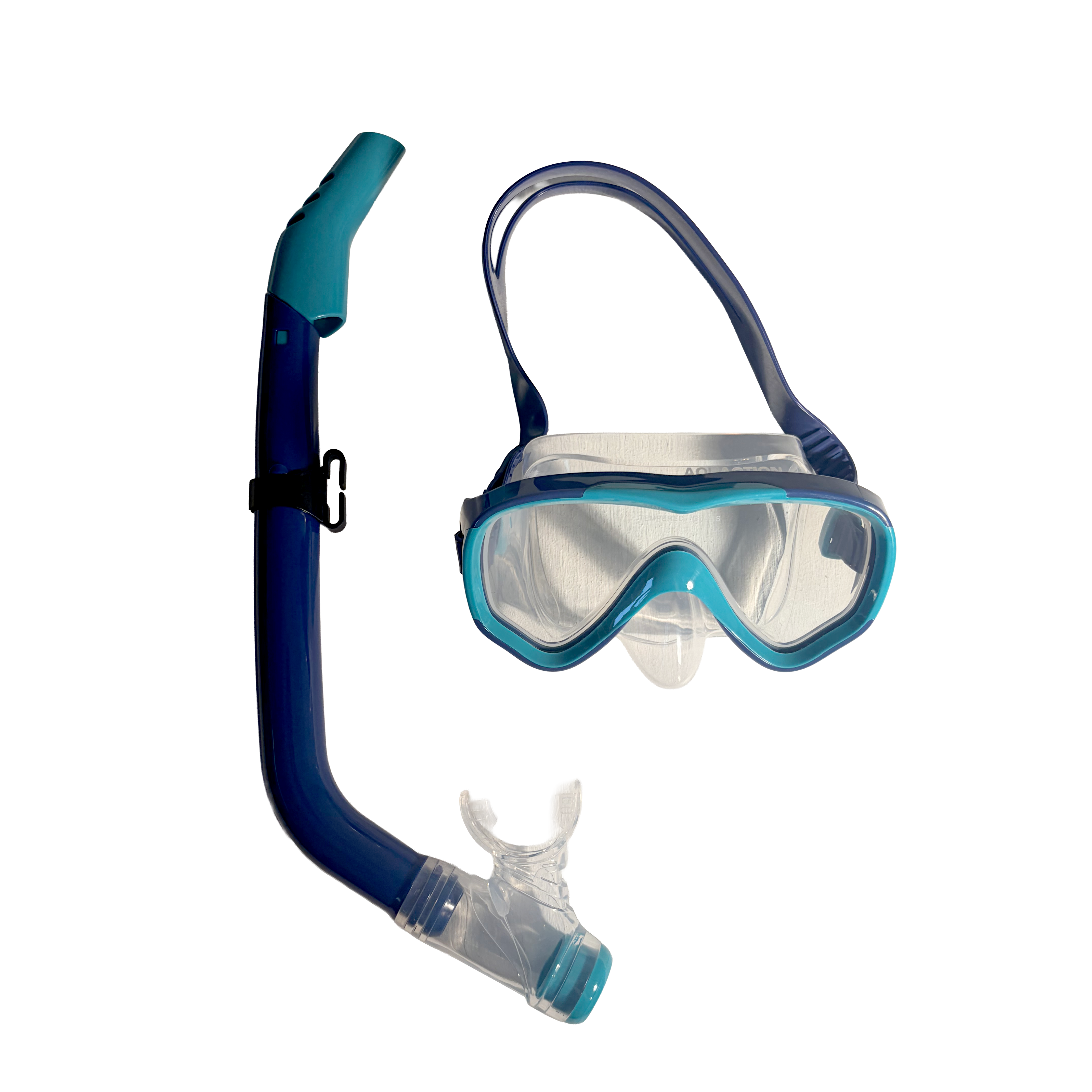 Aquadive Jr lasten snorkkelisetti, navy-vihreä