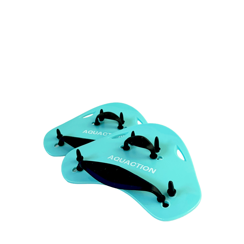 Aqua Finger Paddles ergonomiset sormilättärit, minttu-musta