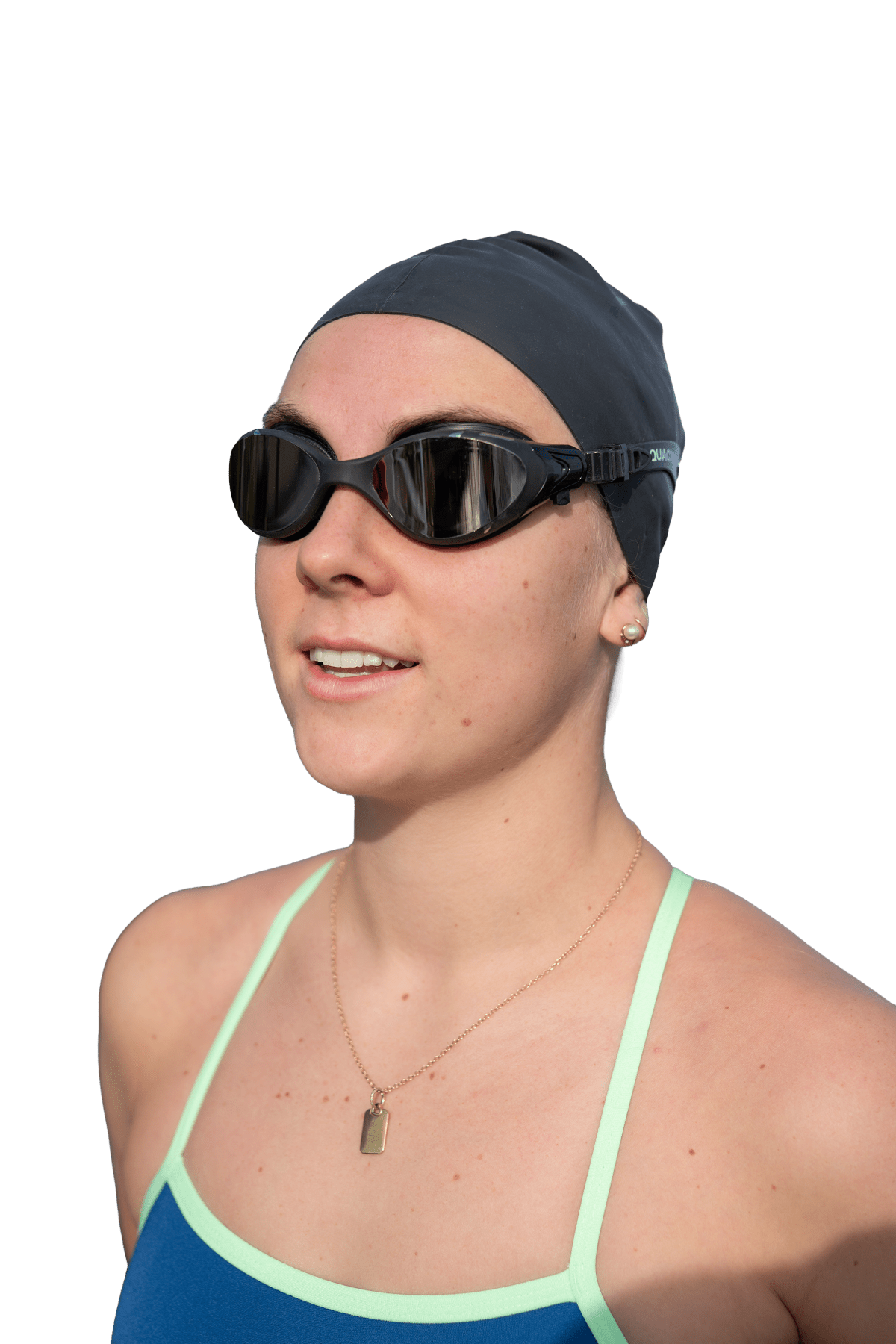 AquaCore Mirror uimalasit, musta - hopeaAquaction