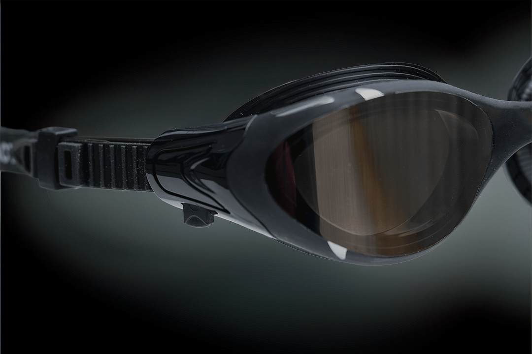 AquaCore Mirror uimalasit, musta - hopeaAquaction