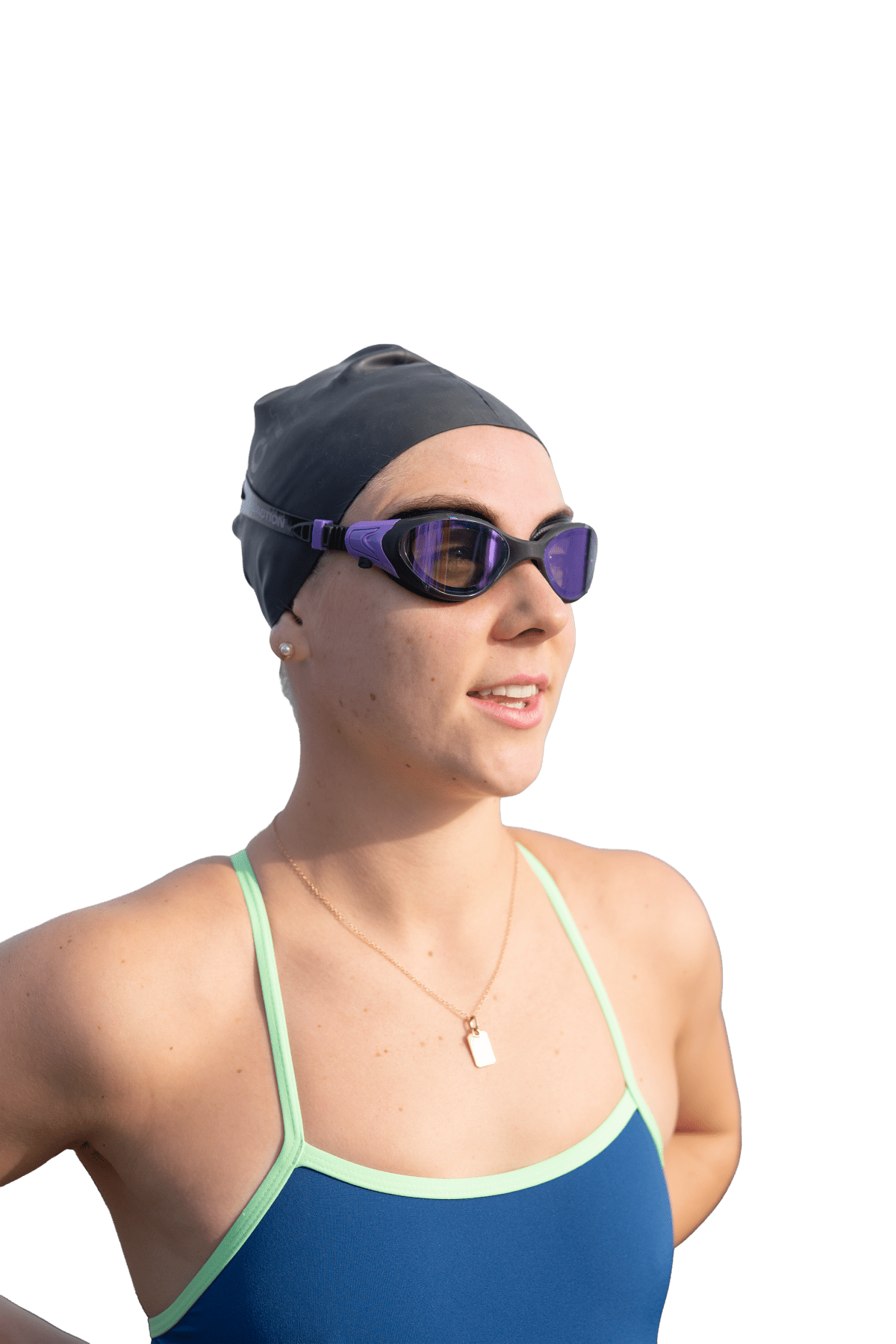 AquaCore Mirror uimalasit, musta - violettiAquaction