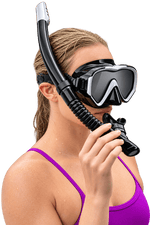 Aquadive aikuisten snorkkelisetti, musta-harmaaAquaction