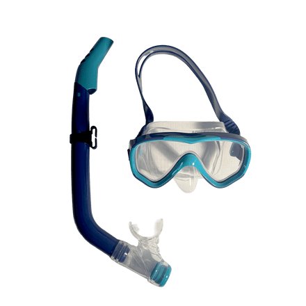Aquadive Jr lasten snorkkelisetti, navy-vihreäAquaction