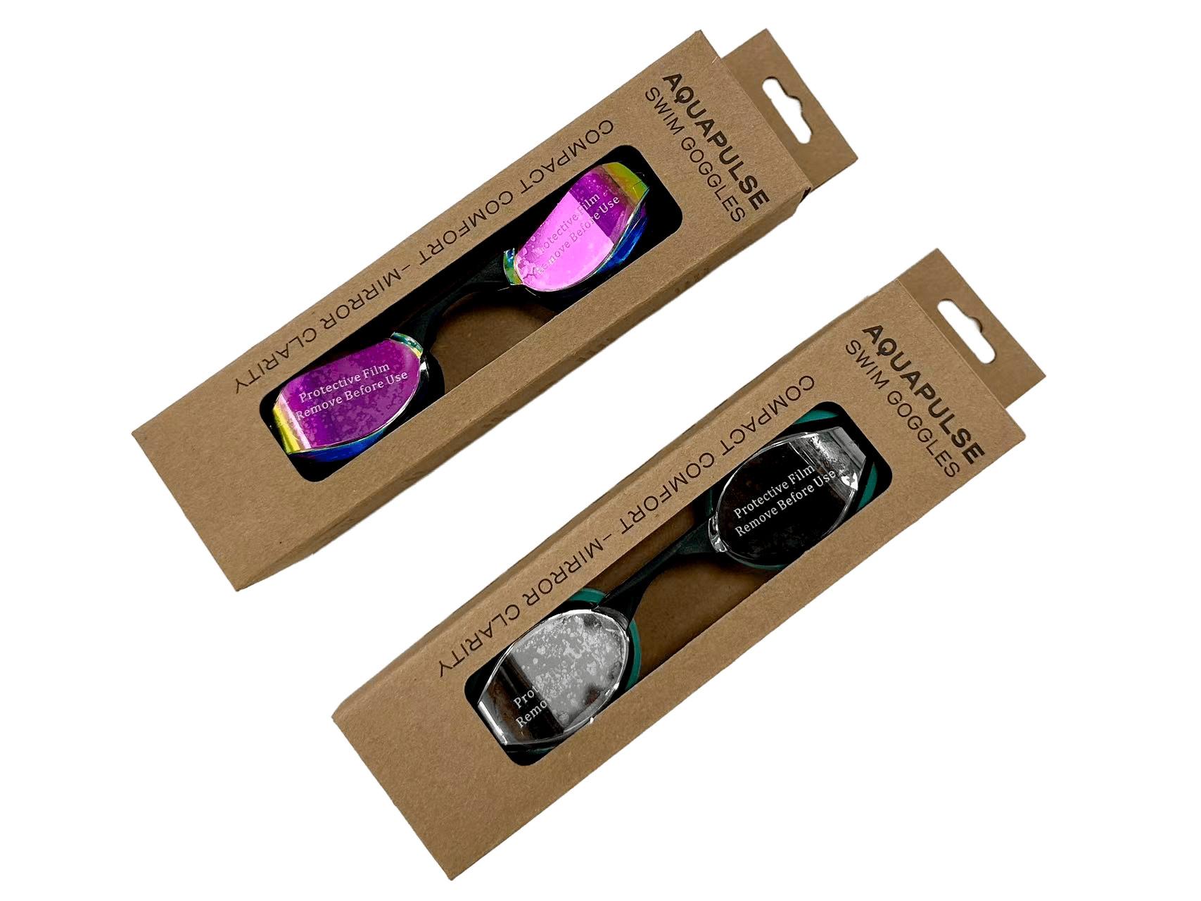 AquaPulse Mirror uimalasit, hopea - minttuAquaction