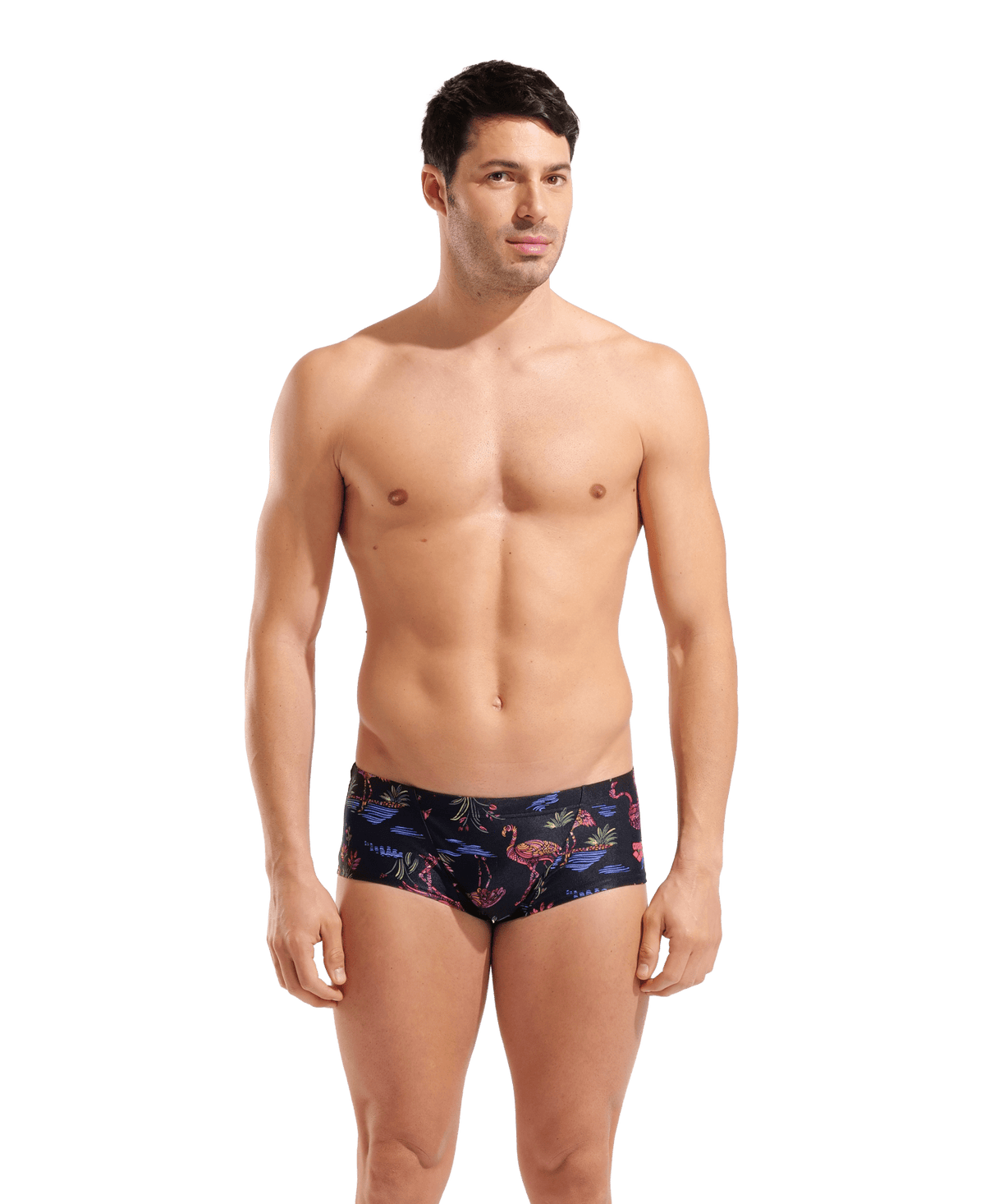 Arena Flamingo Swim Low Waist Short miesten uimahousut, mustaArena