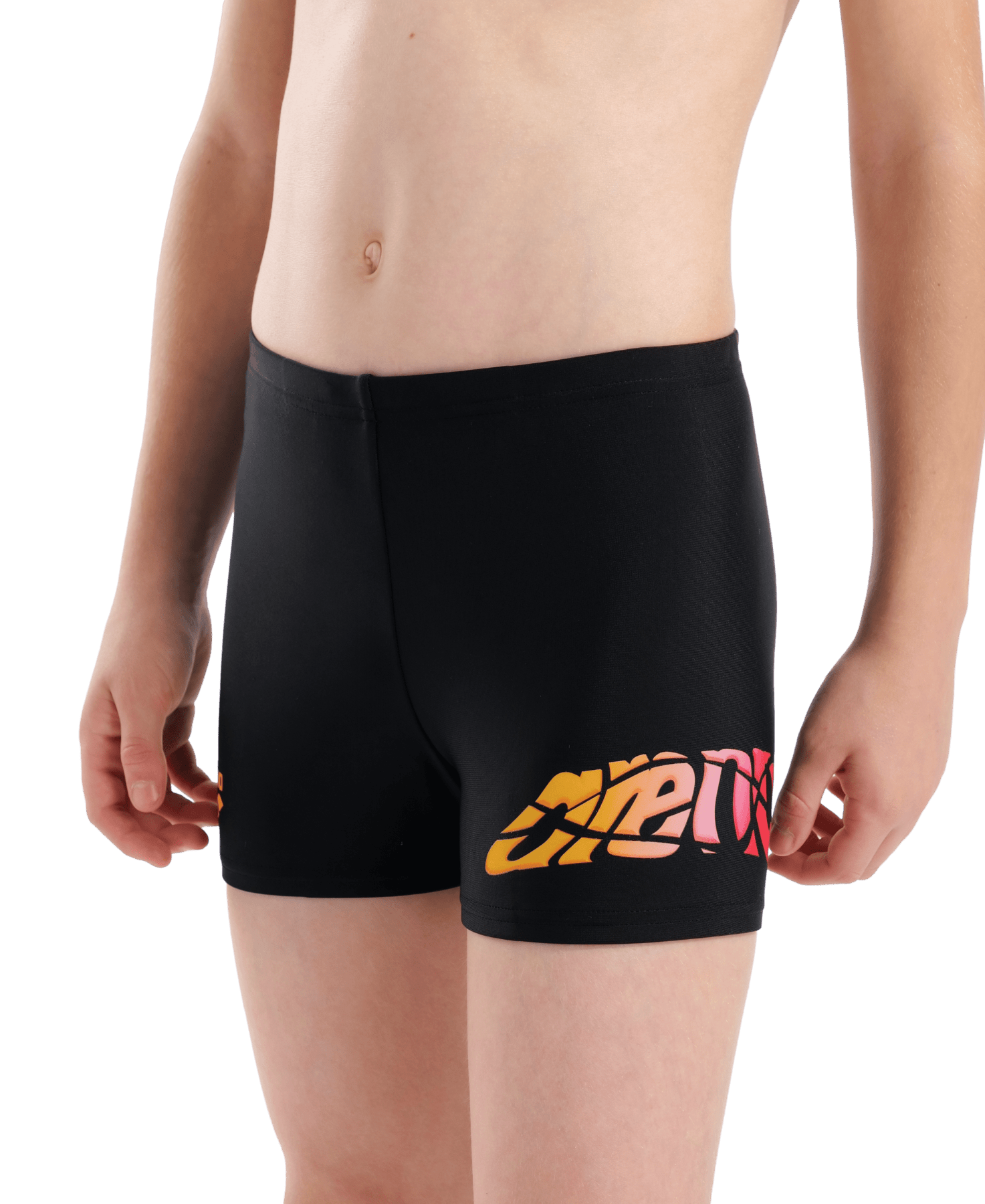 Arena Lettering poikien uimahousut, mustaArena