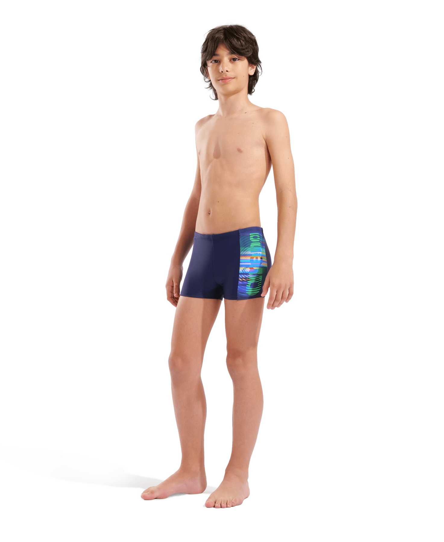 Arena Lit Logo Swim Short Poikien Uimahousut, Navy - VärikäsArena