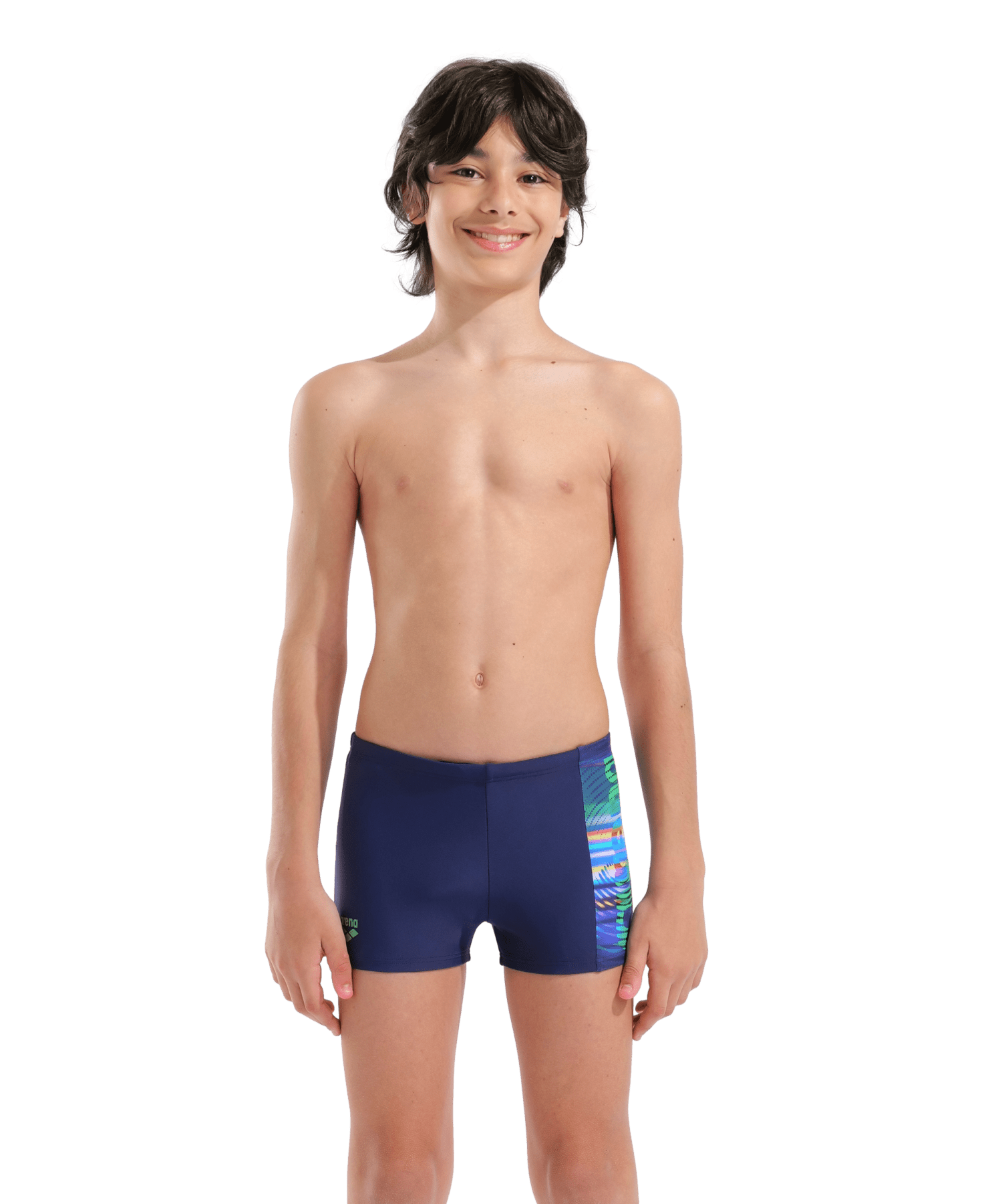 Arena Lit Logo Swim Short Poikien Uimahousut, Navy - VärikäsArena