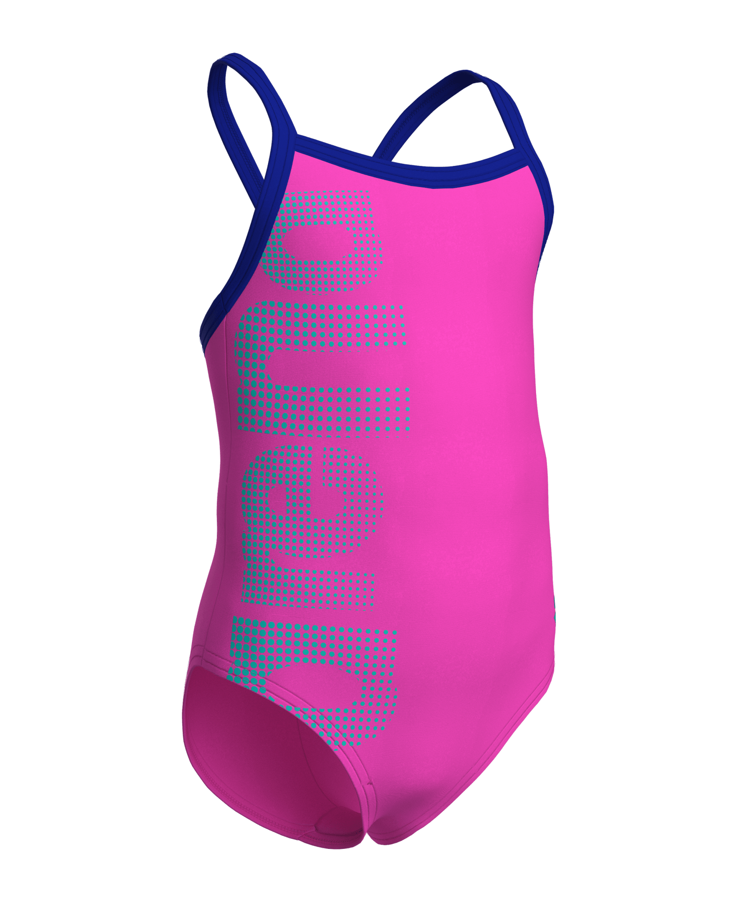 Arena Logo Tyttöjen Uimapuku, Pinkki - sininenArena