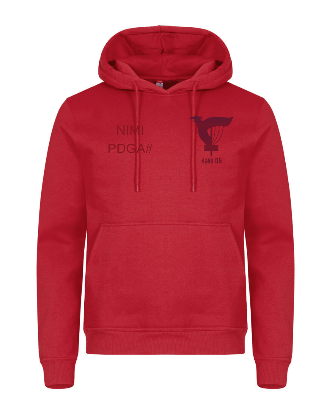 Basic Hoody punainen - KAVO DGKAVO
