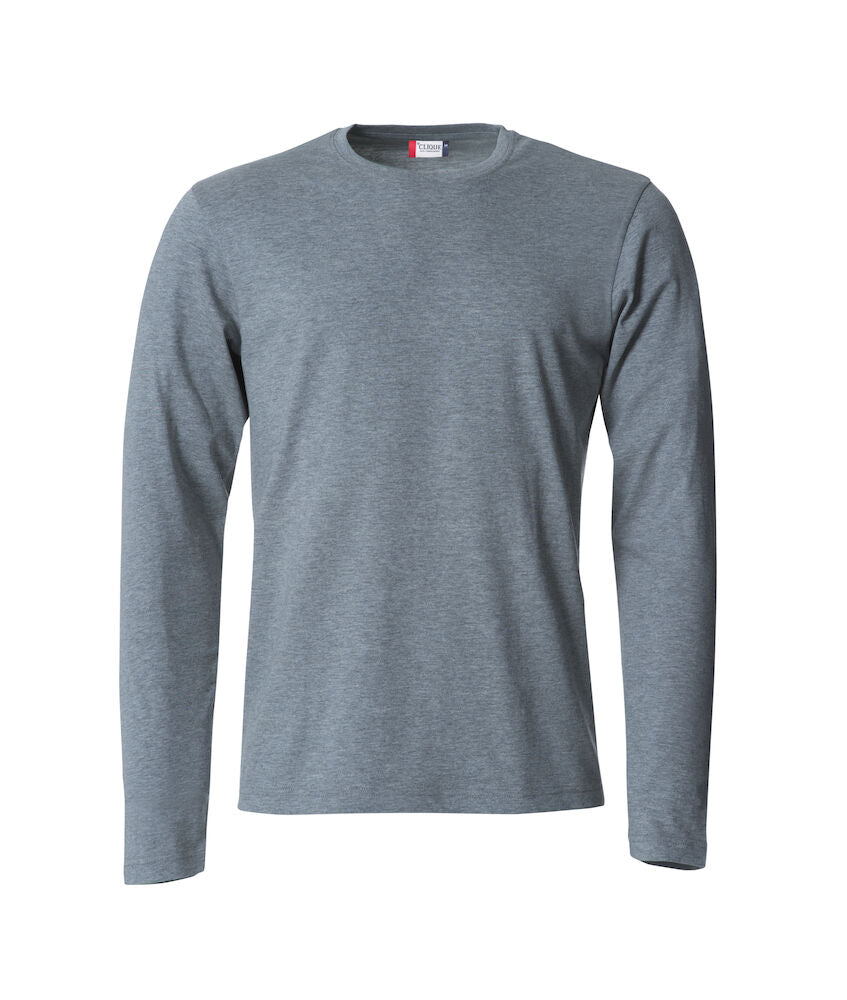 Basic - T L/S Grey melangeClique