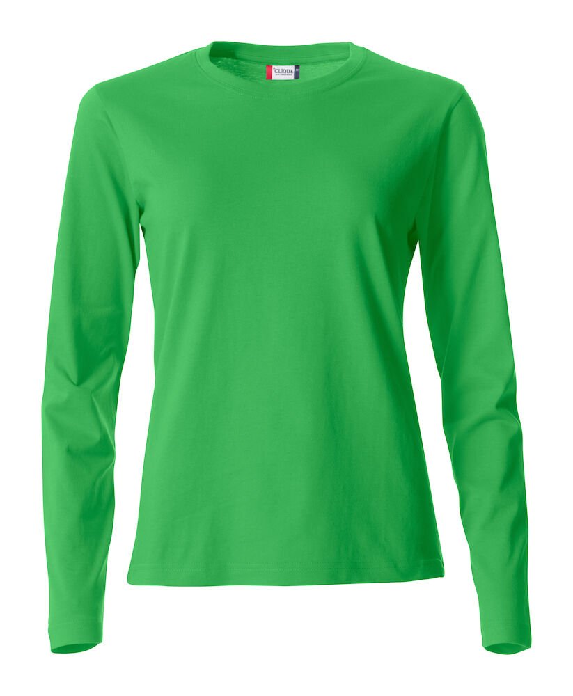Basic - T L/S ladies Apple greenClique