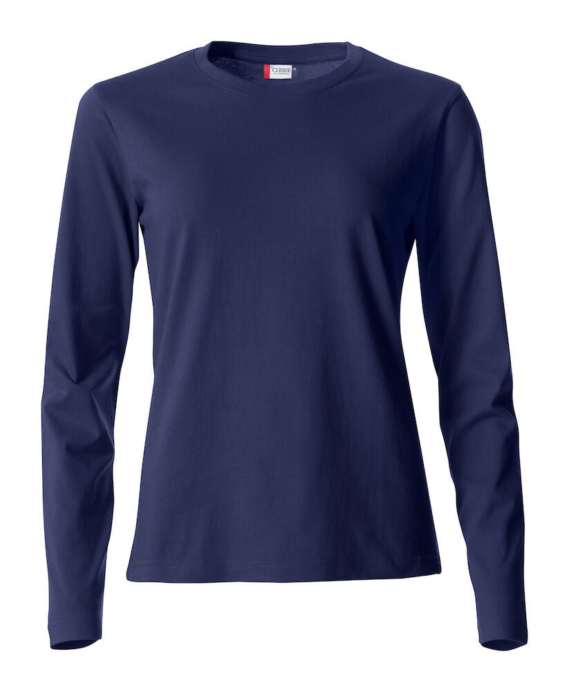 Basic - T L/S ladies Dark navyClique