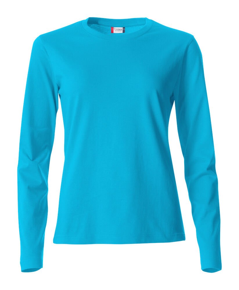 Basic - T L/S ladies TurquoiseClique