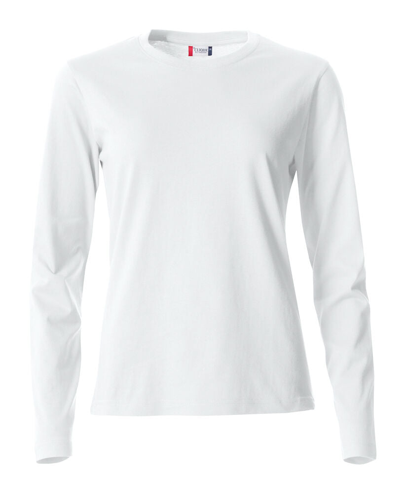 Basic - T L/S ladies WhiteClique