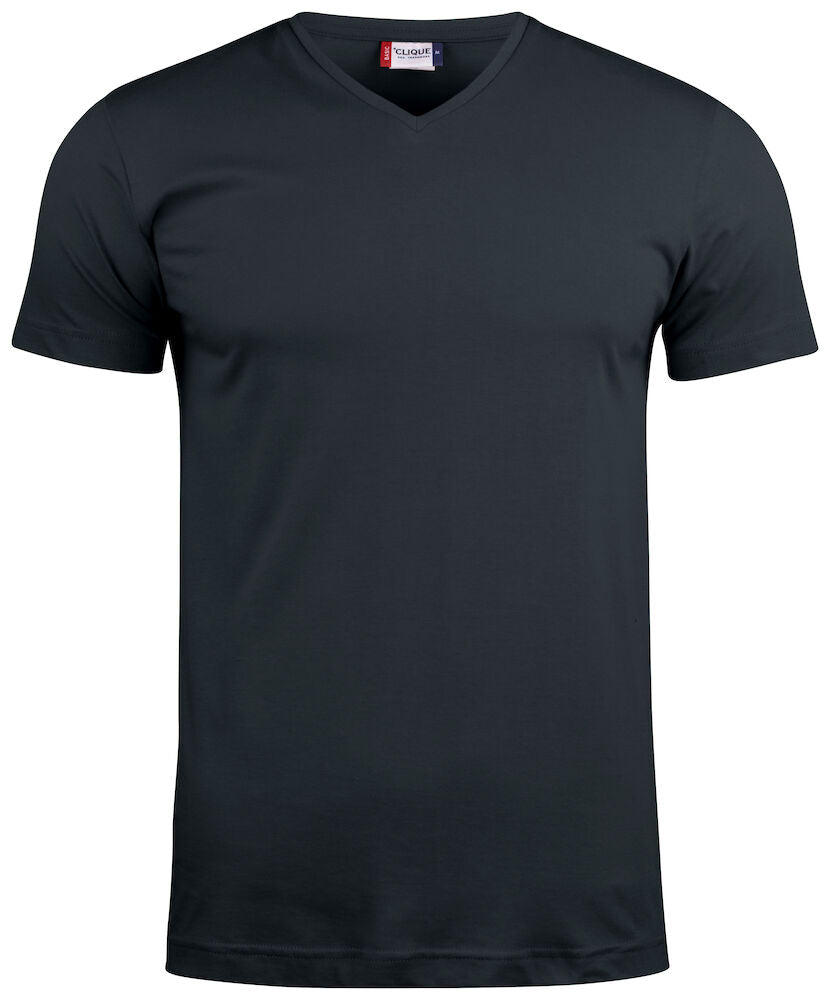 Basic - T V - neck BlackClique