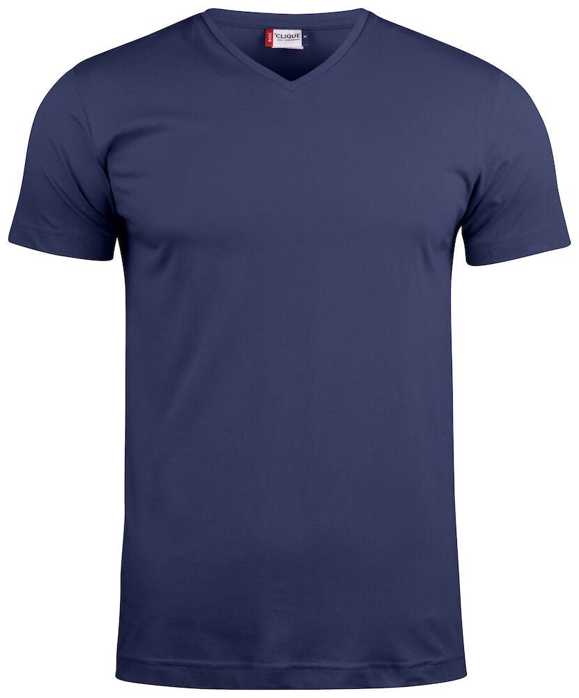 Basic - T V - neck DkNavyClique