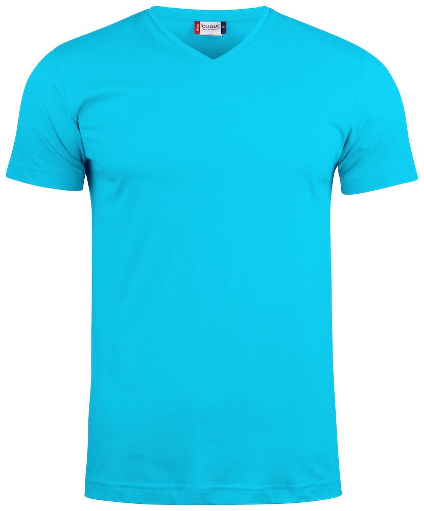 Basic - T V - neck TurquoiseClique