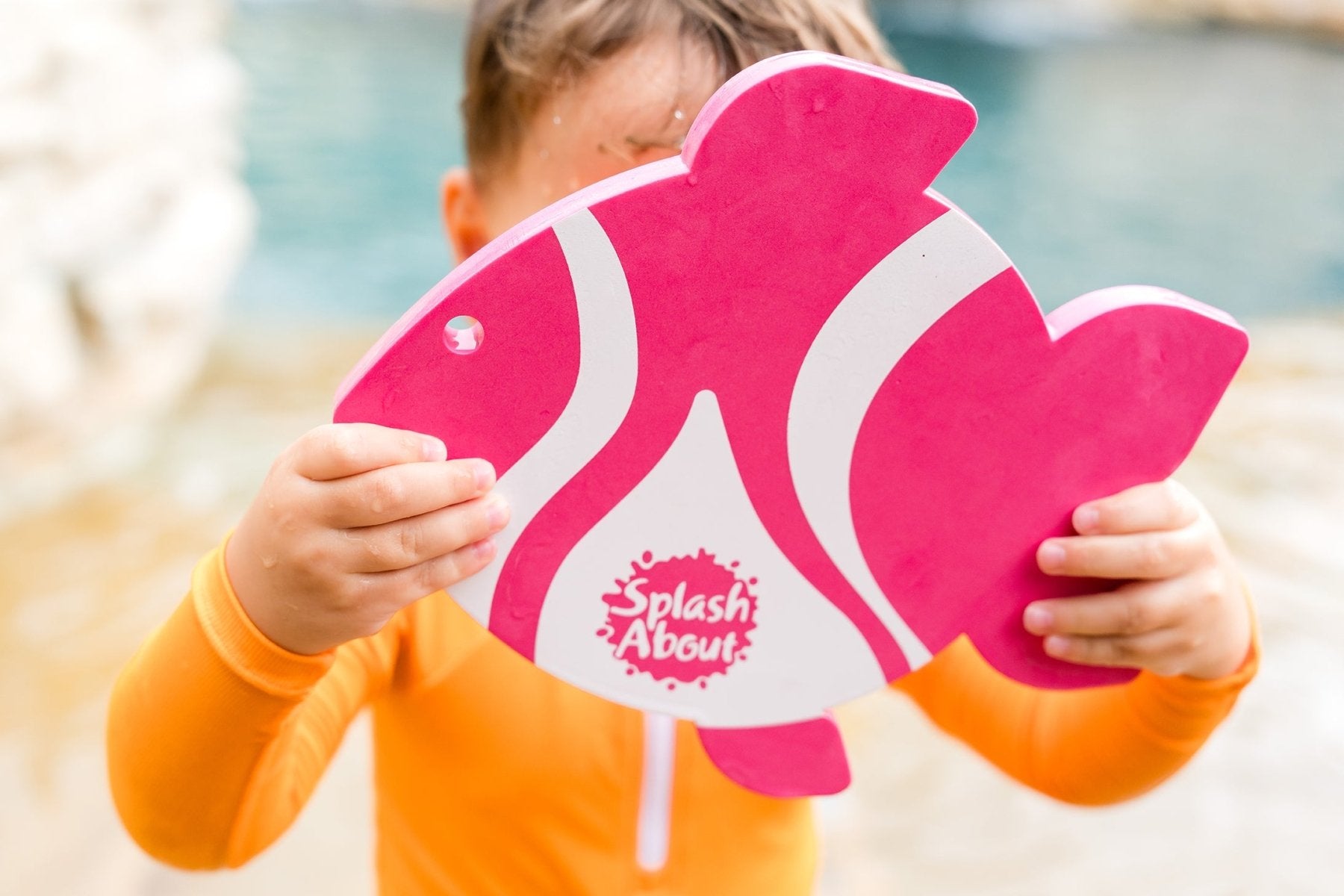 Bath & Pool Mirror kelluva peili, Pink & White FishSplashy