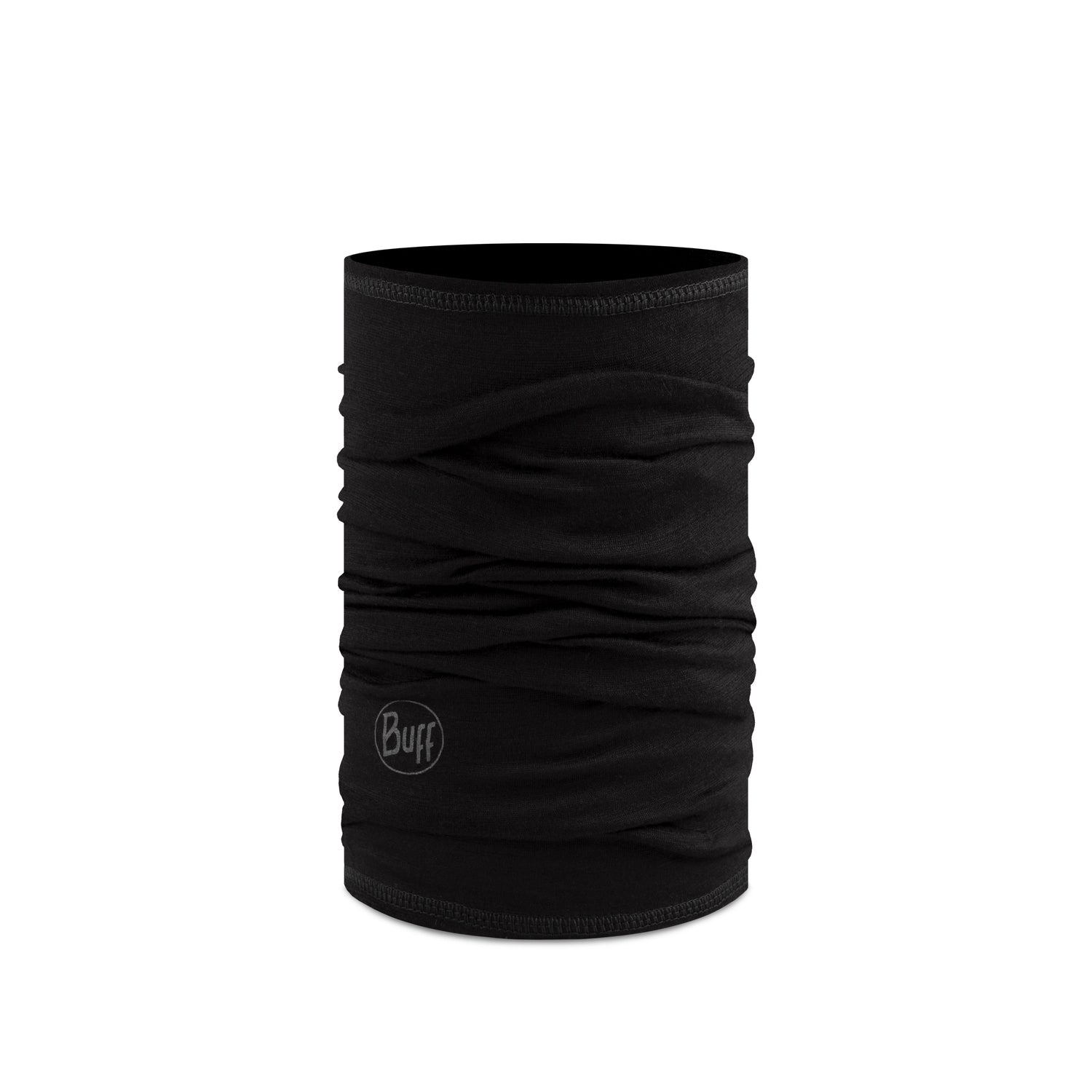 Buff Putkihuivi Merino Lightweight Jr Solid Black - BUFF