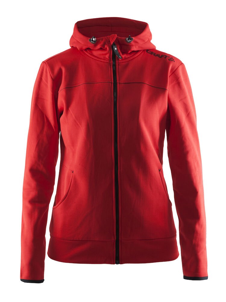 Craft Leisure Full Zip Vetoketjullinen huppari Naisten bright redCraft