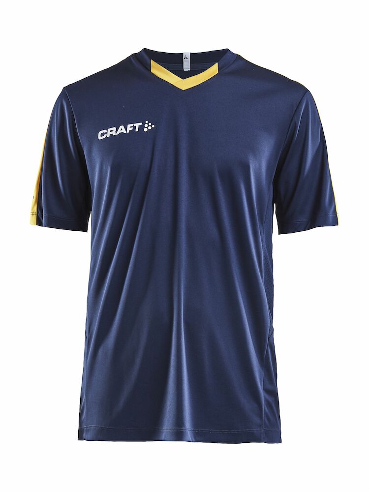 Craft Progress Tekninen t - paita Kontrastiväreillä miesten Navy/yellowCraft