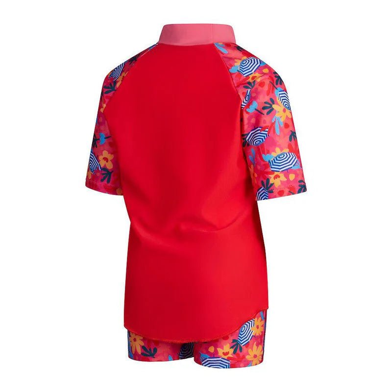 Digital Short Sleeve Rash Top Set lasten uima - asu, punainenSpeedo