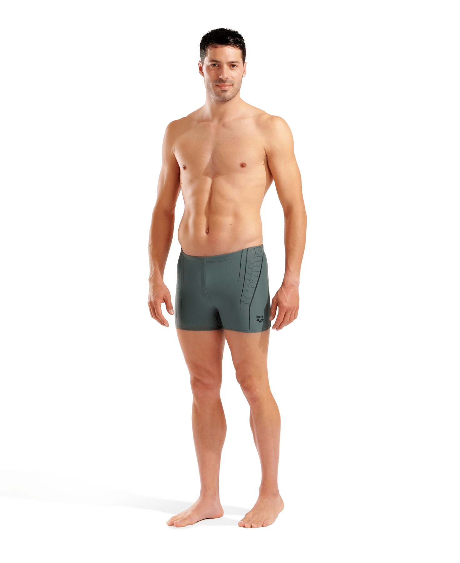 Double Graphic Swim Short miesten uimahousut, vihreä - mustaArena