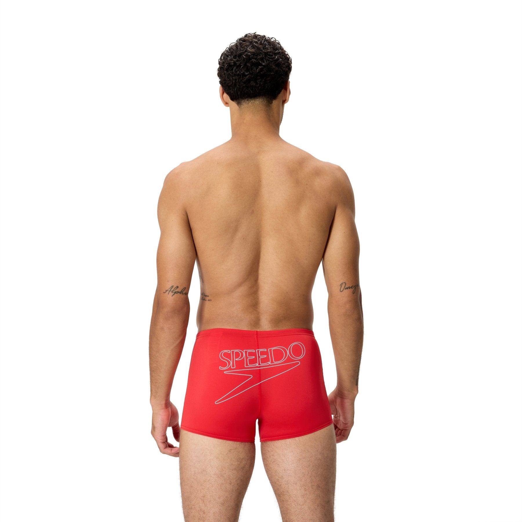 Endurance+ Logo Aquashort miesten uimahousut, punainenSpeedo