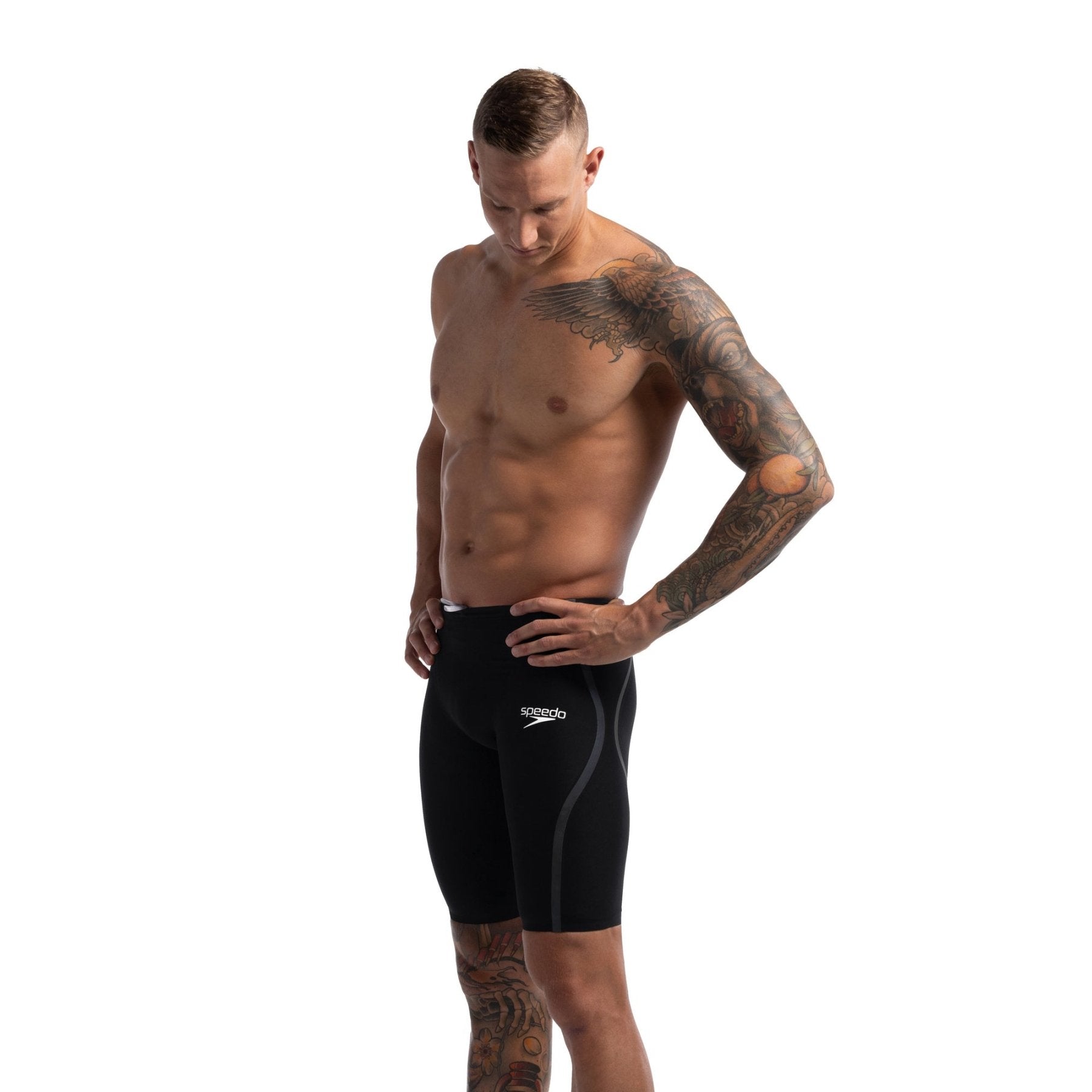 Fastskin LZR Pure Intent 2.0 High Waist Jammer mieten kilpapuku, mustaSpeedo