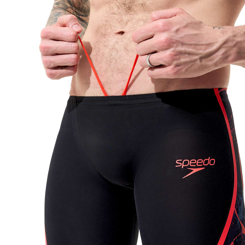 Fastskin LZR Pure Intent 2.0 Printed Jammer miesten kilpapuku, musta-oranssiSpeedo