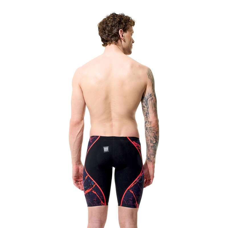 Fastskin LZR Pure Intent 2.0 Printed Jammer miesten kilpapuku, musta-oranssiSpeedo