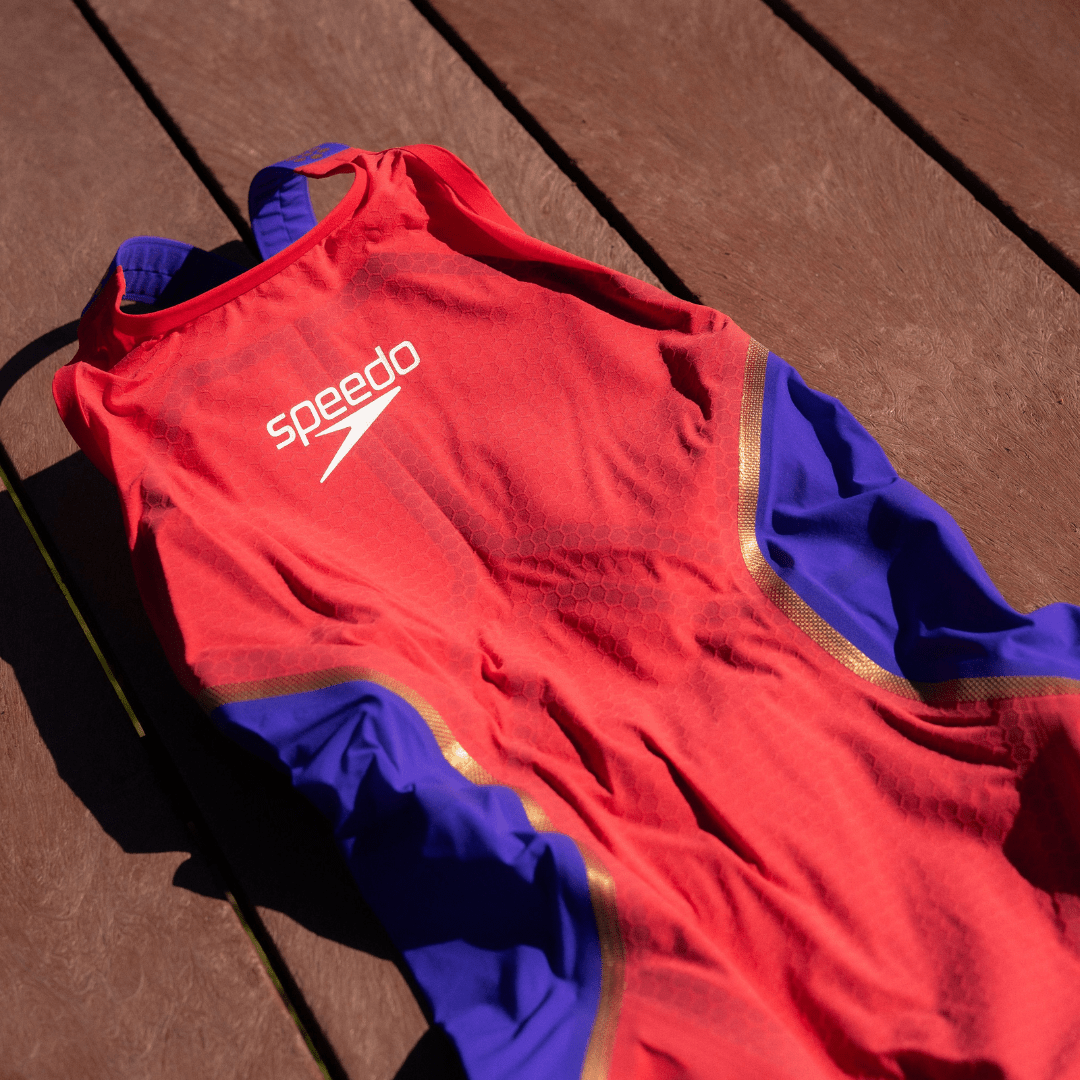 Fastskin LZR Pure Intent naisten kilpapuku, violetti - punainenSpeedo
