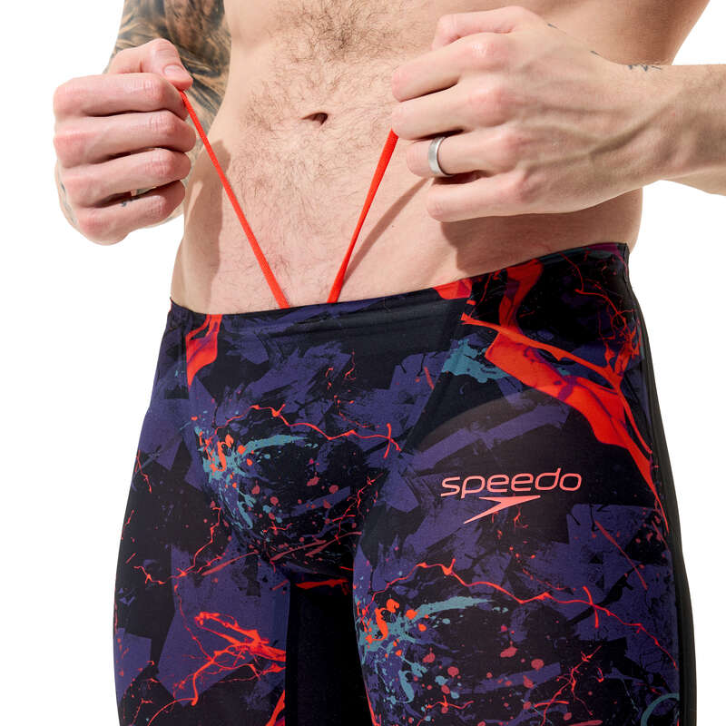 Fastskin LZR Pure Valor 2.0 Printed Jammer miesten kilpapuku, musta-punainenSpeedo